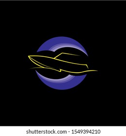 boat icon logo vector design