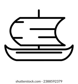 Boat Icon (Medieval Era Icon), True Black Icon