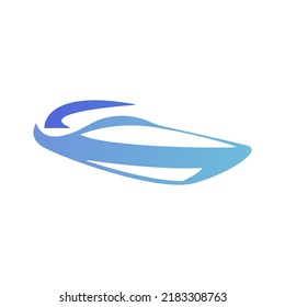 boat icon on a white background, vector illustration