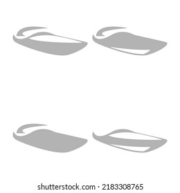 boat icon on a white background, vector illustration