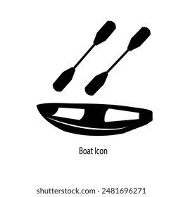 boat icon on white background-vector illustration.