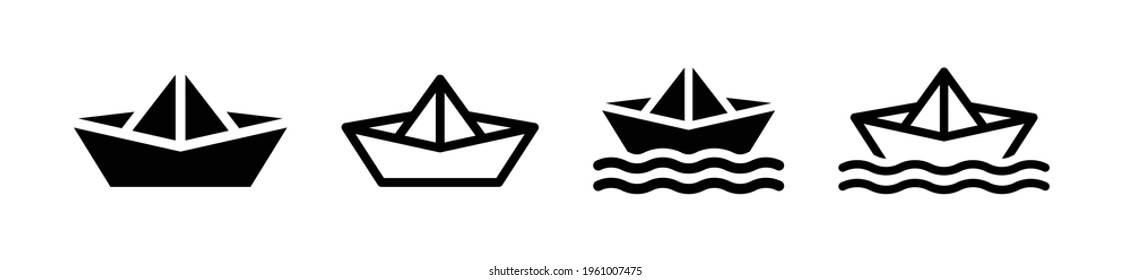 Boat icon set vector illustration.
