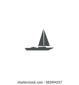 boat icon. sign design