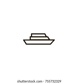 boat icon. sign design