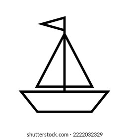 Boat icon. sign for mobile concept and web design. vector illustration