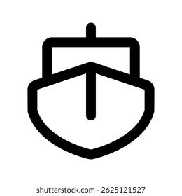 Boat icon. sign for mobile concept and web design. vector illustration