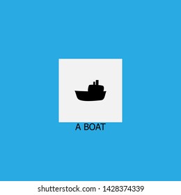 a boat icon sign signifier vector