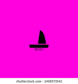 boat icon sign signifier vector