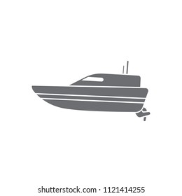Boat icon. Simple element illustration. Boat symbol design from Transport collection set. Can be used for web and mobile on white background