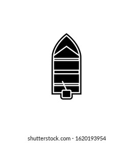 a boat icon. Simple glyph, flat vector of camping icons for ui and ux, website or mobile application