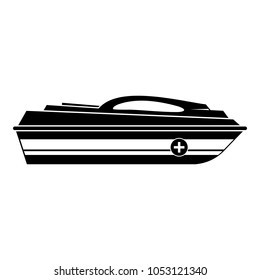 Boat icon. Simple illustration of boat vector icon for web
