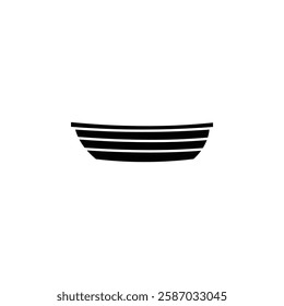 boat icon Simple thin line logo