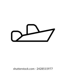 boat icon symbol vector template collection