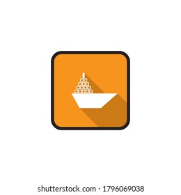 Boat icon template flat design