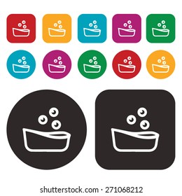 Boat icon. Toy icon