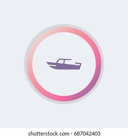 boat icon. transport sign