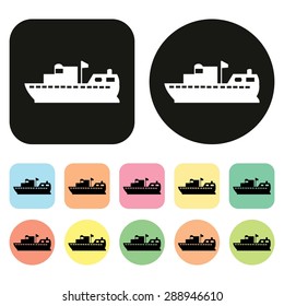 Boat icon. Transportation icon. Vector