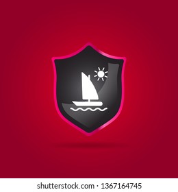 boat icon for travel