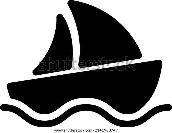 Boat Icon, Travel Sign And Symbol Isolated\
On White Background.\
