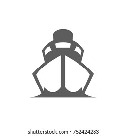 Boat icon in trendy flat style isolated on white background. Symbol for your web site design, logo, app, UI. Vector illustration, EPS