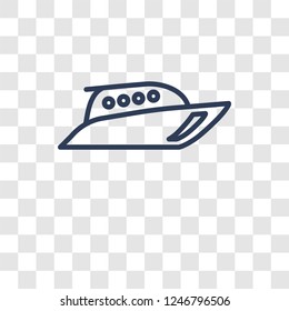 Boat icon. Trendy Boat logo concept on transparent background from Transportation collection