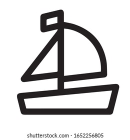 boat icon trendy and modern boat symbol for logo, web, app, UI. boat icon simple sign. boat icon flat vector