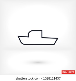 boat icon vector