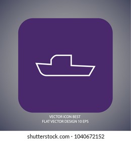boat icon vector