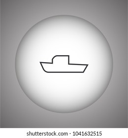 boat icon vector