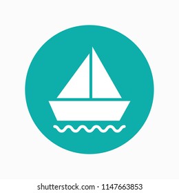 boat icon vector