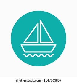 boat icon vector