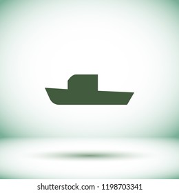 boat icon vector