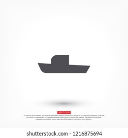 boat icon vector