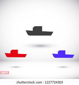 boat icon vector