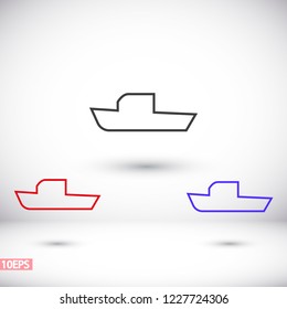 boat icon vector