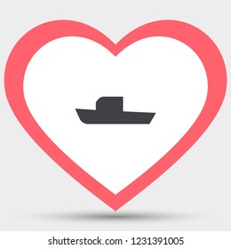 boat icon vector