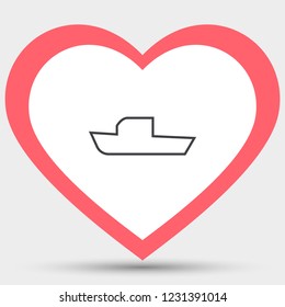 boat icon vector