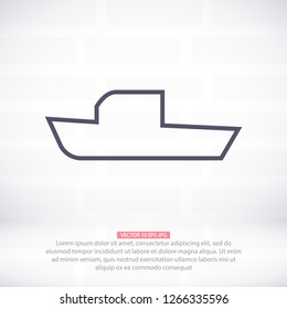 boat icon vector