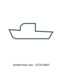 boat icon vector
