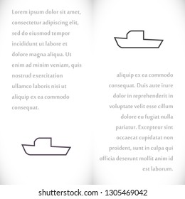 boat icon vector