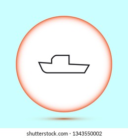 boat icon vector