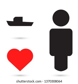 boat icon vector