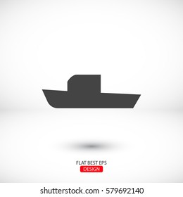 boat icon vector