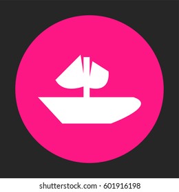 Boat icon vector