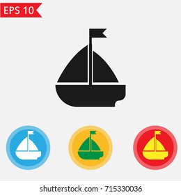 boat icon Vector.
