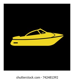 Boat icon vector