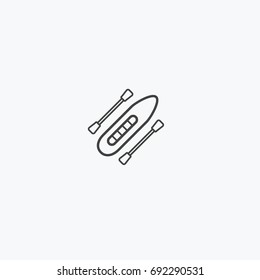 Boat icon vector, can be used for web and mobile design