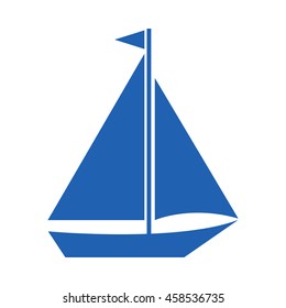 Boat icon. Vector illustration.