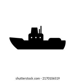 boat Icon Vector Illustration color editable