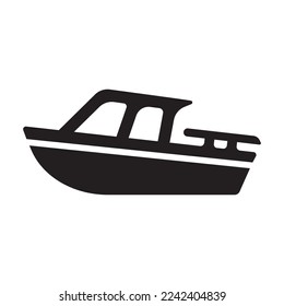 boat icon vector illustration logo design